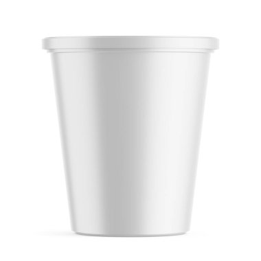 Bucket Mockup 3D Hazırlama Paketi, Beyaz Arkaplan