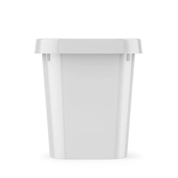 Bucket Mockup 3D渲染包装 白色背景 — 图库照片