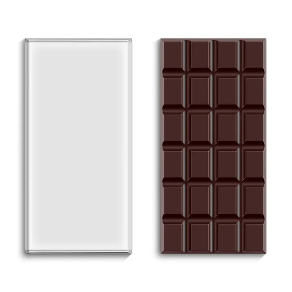 Barra Chocolate Maqueta Embalaje — Foto de Stock