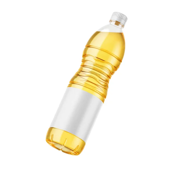Opakowanie Butelki Oleju Słonecznikowego — Zdjęcie stockowe