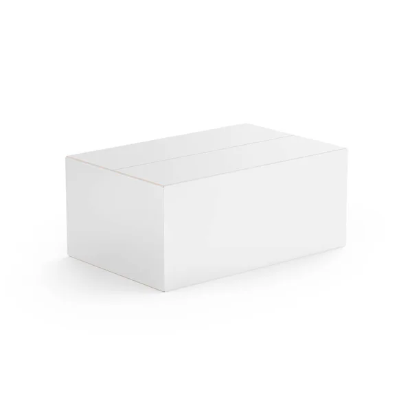 Paper Box Mockup Rendering — Foto Stock