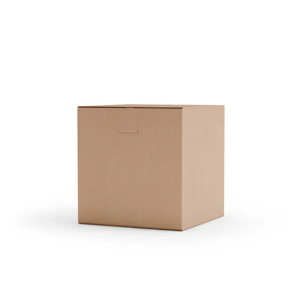 Paper Box Mockup Rendering — Foto Stock