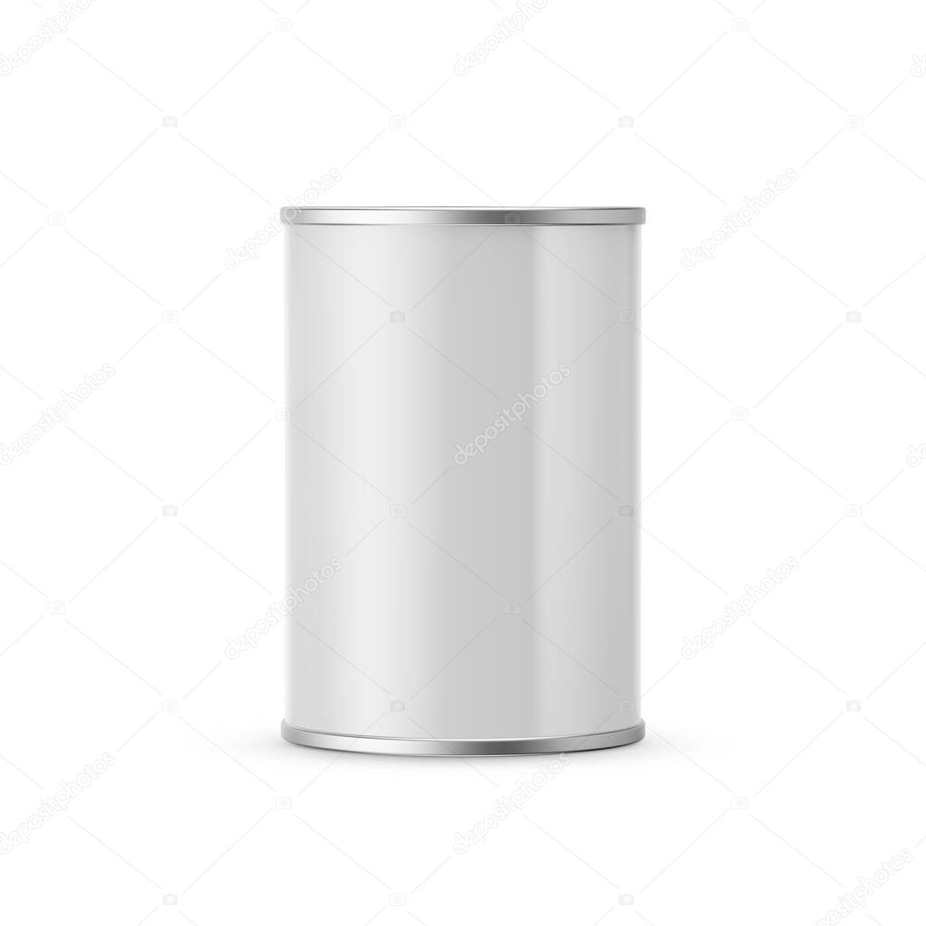 Tin Can 3D Rendering Illustration