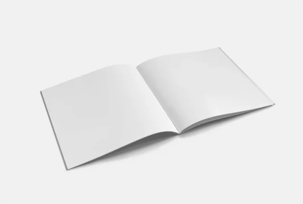 Katalog Kwadratowy Broszura Magazine Rendering — Zdjęcie stockowe
