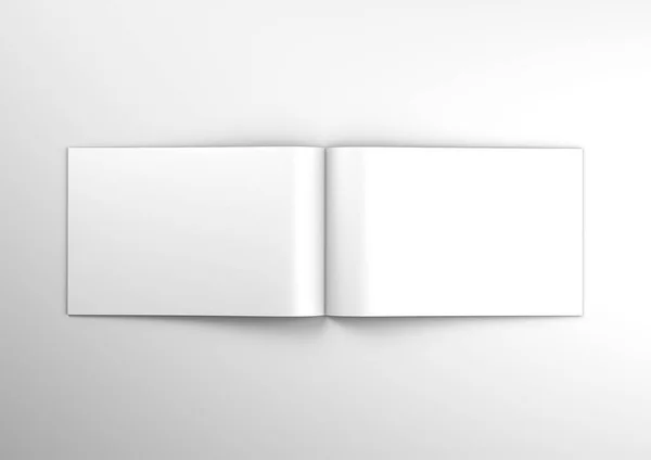 Brožura Magazine Book Mockup Vykreslování — Stock fotografie