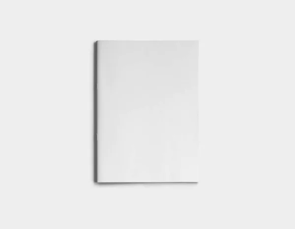 A4 Reklam Dergisi Broşürü Model 3D Hazırlama Beyaz Arkaplanı