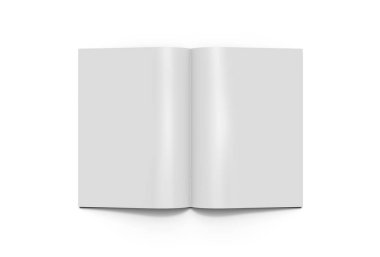 A4 Reklam Dergisi Broşür Model 3D Hazırlama