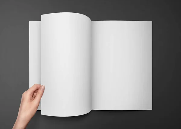 Brochure Advertising Magazine Mockup Rendu — Photo