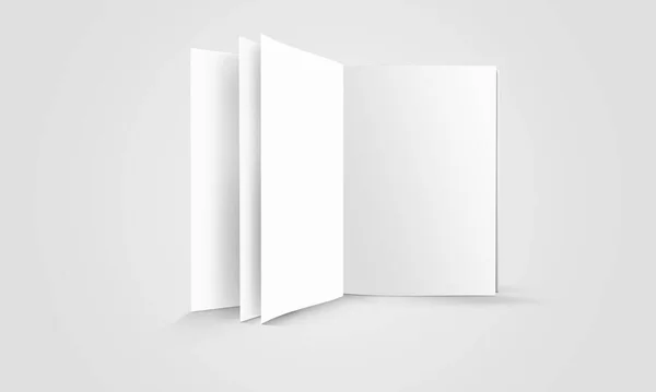 Advertising Magazine Brochure Mockup Rendering White Background — Fotografia de Stock