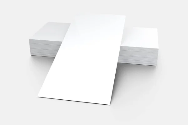 Rack Card Mockup Rendering — Fotografia de Stock