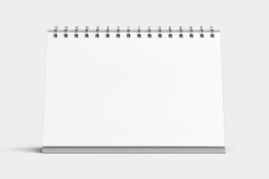 A5 Desk Calendar Mockup 3D Rendering