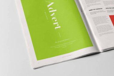 Gazete Reklamları 3B Hazırlama Beyaz Arkaplanı