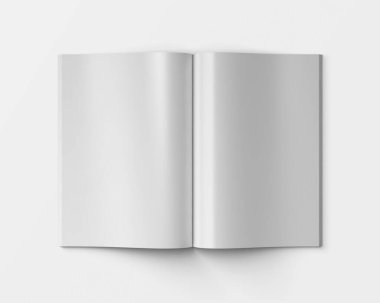 A4 Reklam Dergisi Broşür Model 3D Hazırlama