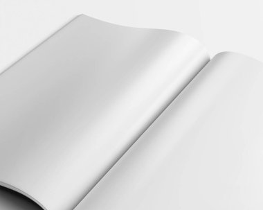 A4 Reklam Dergisi Broşür Model 3D Hazırlama