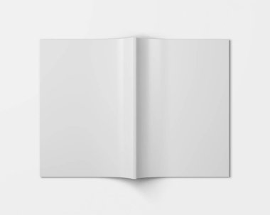 A4 Reklam Dergisi Broşür Model 3D Hazırlama