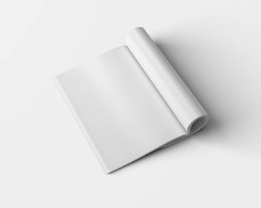 A4 Reklam Dergisi Broşür Model 3D Hazırlama