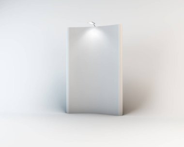 Sergi Gösterimi Stand Mockup 3B Hazırlama