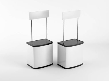 Tanıtım Sergisi Stand Mockup 3B Hazırlama