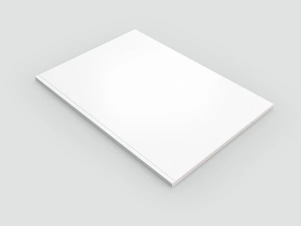 Folleto Revista Libro Mockup Rendering — Foto de Stock