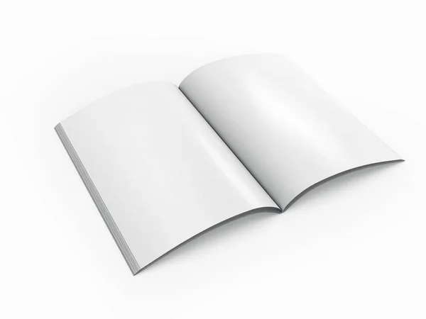 Brochure Magazine Book Mockup Rendering — Foto Stock