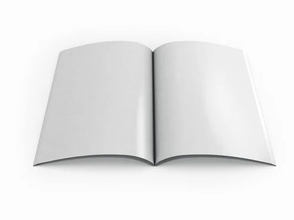 パンフレット 雑誌ブックモックアップ3Dレンダリング — ストック写真