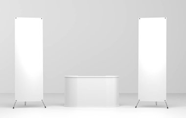 Tanıtım Sergisi Stand Mockup 3B Hazırlama