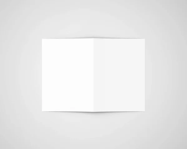 Fold Broschüre Mockups Rendering — Stockfoto