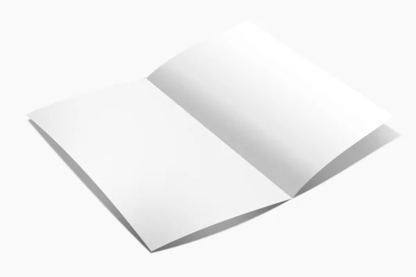 Folleto Fold Representación Maquetas — Foto de Stock