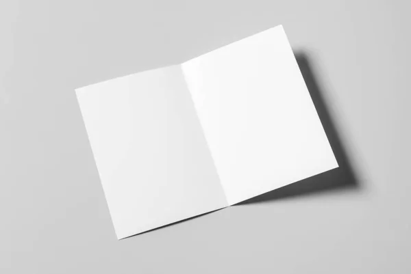 Fold Brochure Mockups 3D渲染 — 图库照片