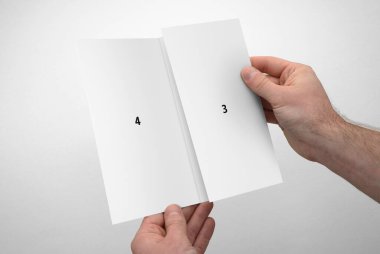 Çift Katlı Model Broşür DL 3B Hazırlama