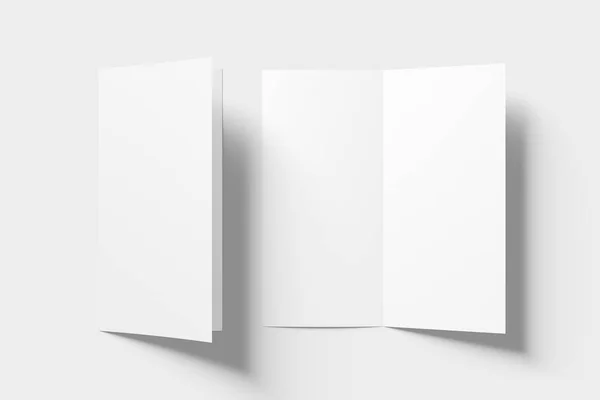 Brochura Fold Mockup Rendering — Fotografia de Stock