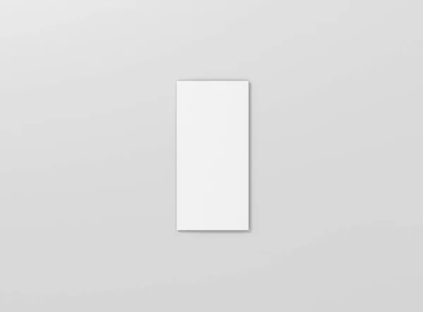 ロール折り目パンフレット Mockup 3Dレンダリング — ストック写真