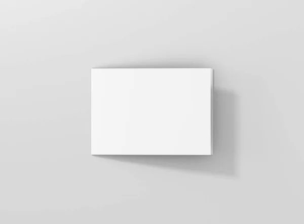 Folheto Dobragem Rolo Mockup Rendering — Fotografia de Stock