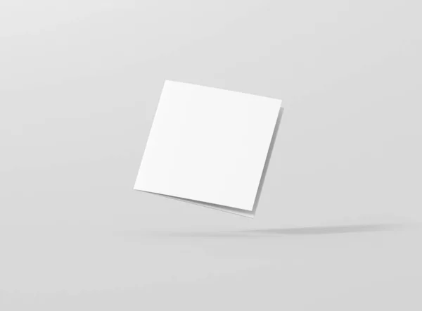 Roll Fold Broschüre Mockup Rendering — Stockfoto