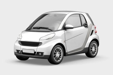Beyaz Arkaplanda Otomobil Model 3B Hazırlama