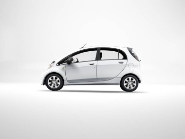 Beyaz Arkaplanda Otomobil Model 3B Hazırlama