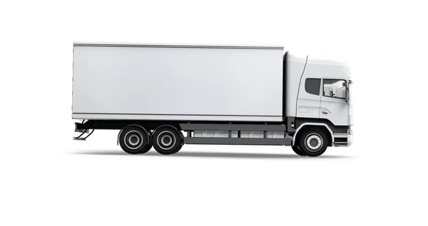 Truck Camion Mockup Rendering — Stockfoto