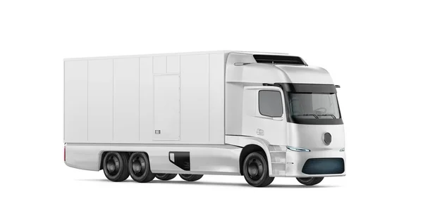 Truck Camion Mockup Rendering — Stok Foto