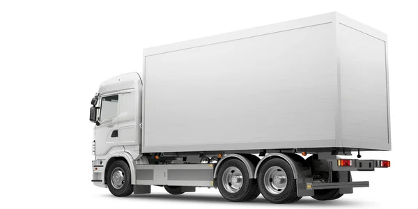 Truck Camion Mockup Rendering — Stockfoto