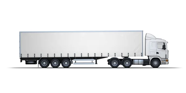 Truck Camion Mockup Rendering — Stockfoto