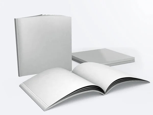 Square Brochure Mockup Rendering Business Design — Stock Photo, Image