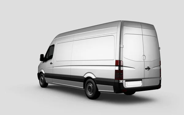 貨物パネル Van Mockup Transport — ストック写真