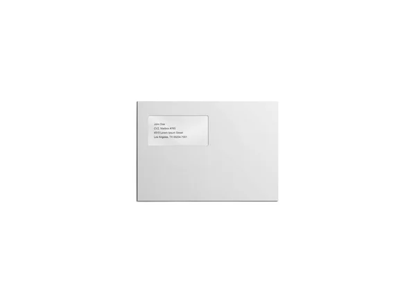 Envelope Mockup Renderização — Fotografia de Stock