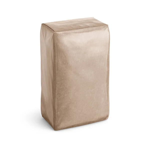 Cement Paper Bag Makieta Renderowania — Zdjęcie stockowe