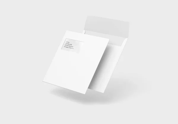 Envelop Square Mockup Rendering — Stockfoto