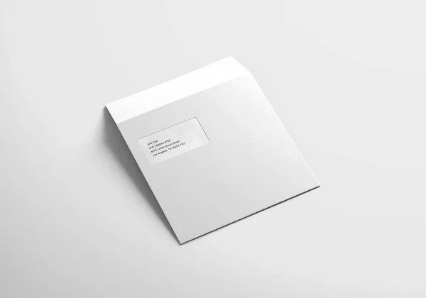 Envelop Square Mockup Rendering — Stockfoto