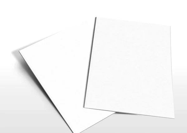 File Folder Mockup Grijze Achtergrond Rendering — Stockfoto