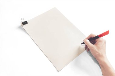 El Modeli ile A4 Harf Başlığı