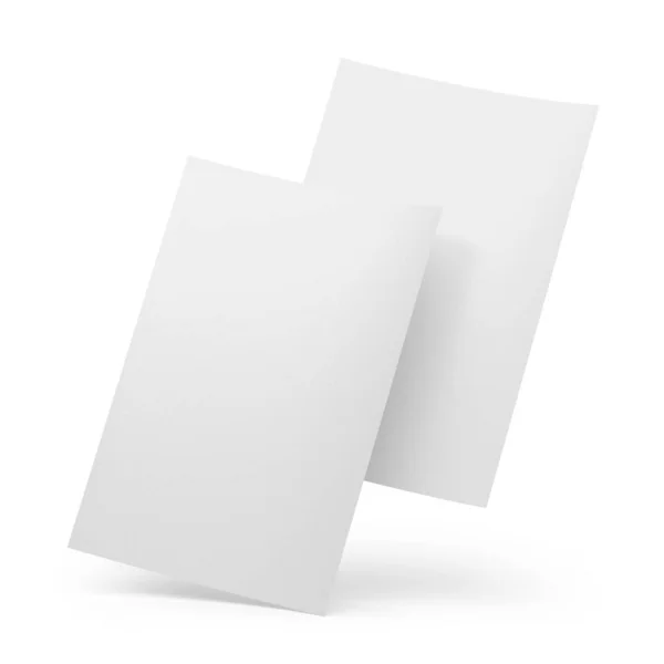 A4纸张信笺装帧3D渲染 — 图库照片