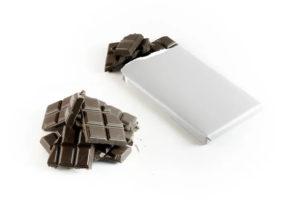 Bar Chocolate Packaging Mockup Rendering — Foto de Stock